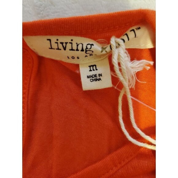 Tank Top Living Doll - Orange Tank size small - Picture 3 of 5